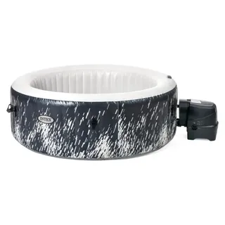 INTEX GALAXIE runder aufblasbarer Whirlpool - 4 Plätze - Ø1,96 m - Schwarz - Schwarz