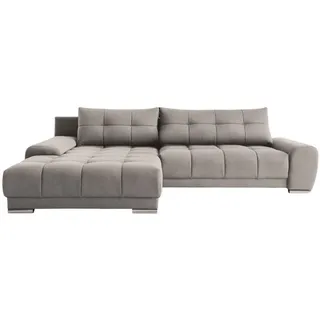 Kaiser Möbel Ecksofa Wave Mit Schlaffunktion, Stoff Soro, Beige Links , Holz , 281x105 cm , Wohnzimmer, Sofas & Couches, Wohnlandschaften, Ecksofas