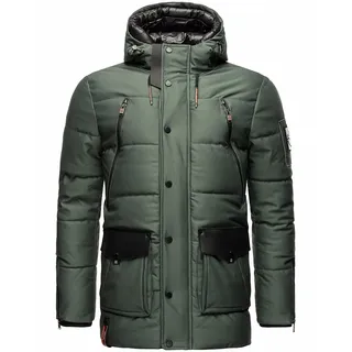 Stone Harbour warme Herren Winterjacke Parka Outdoor Luxus Doppel Kapuze Mitjaa Stone Green Gr. 54 - XXL - Grün