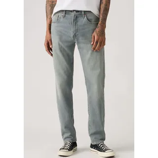 Tapered-fit-Jeans LEVI'S "502 TAPER", Herren, Gr. 33, Länge 30, blau (silent echo), Denim/Jeans, Obermaterial: 99% Baumwolle, 1% Elasthan, Basic, loose fit knöchellang, Jeans Tapered-fit-Jeans, in elegantem, modernem Stil