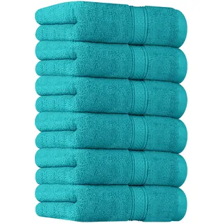 Utopia Towels - Handtücher Set aus Baumwolle - 100% Baumwolle ultraweich und sehr saugfähig, 41x71 cm - 6er Pack (Türkis)