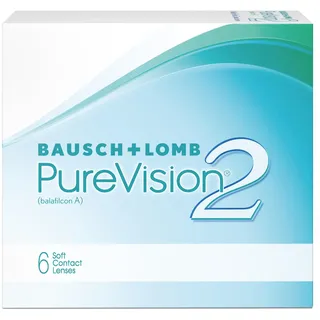 PureVision 2 Monatslinsen | Bausch + Lomb | Sphärisch | 6 Linsen | BC 8.60 mm | DIA 14.0 | -3.50 Dioptrien