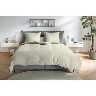 Kissenbezüge PRIMERA "Kissenbezüge »Stone Washed«, Primera (2 Stück)", beige (leinen), B:40cm L:80cm, Renforcé, Obermaterial: 100% Baumwolle, Kissenbezüge, Kissenbezüge, mit Stone-Washed Optik