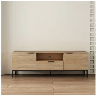 OTTO home Jorinde TV-Board 0 cm Beige Holz/Kunststoff/Metall/MDF/Spanplatte/Melamin/Holzwerkstoff