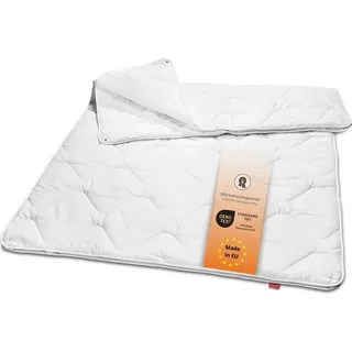 sleepling 190066 Basic 360  4-Jahreszeitendecke | 135 x 200 cm, weiß | Bettdecke | 100% Baumwolle Satin | waschbar 60 Grad