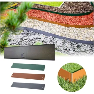 green split Rasenkante Metall 120 x 18,5 cm  grau