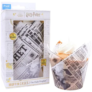 pme cake es s.l PME Harry Potter Muffin-Förmchen, 24er-set, Daily Prophet