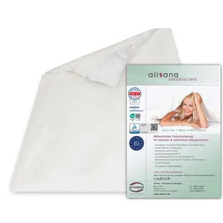 Allsana Allergiker Deckenbezug 140x200 cm | Allergie Bettwäsche | Anti Milben Encasing | Milbenschutz für Hausstauballergiker | allergendichter Zwischenbezug für die Bettdecke | TÜV geprüft
