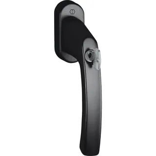 HOPPE Fenstergriff LIÈGE Sperrzylinder, Vierkant 7x40, 35 Nm schwarz matt
