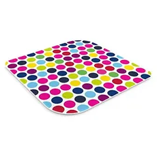 Pebbly 99-14TRID Dotty Untersetzer aus Hartglas, 16 x 16 cm