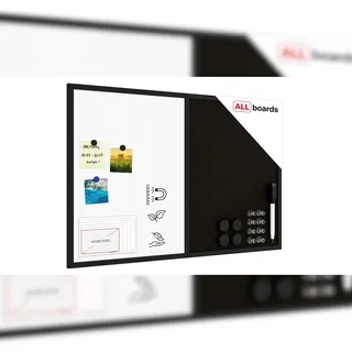 ALLboards Whiteboard-Pinnwand 90,0 x 60,0 cm Textil schwarz