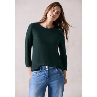 Cecil 3/4-Arm-Shirt, mit Struktur Cecil fir green XXL (46)