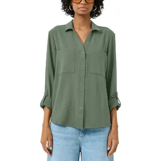 QS Langarmbluse olive 40