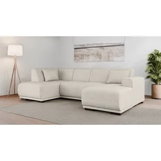 OTTO home Wohnlandschaft Polyester U-Form 3-Sitzer Beige