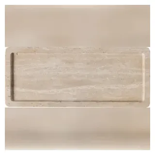 Villeroy & Boch - Sandfarben , Stein, , rechteckig , 10.50x1.50x25.50 cm , robust , Geschirr, Tischkultur & Serviergeschirr, Servierplatten