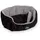 Hundebett Ceno L 66 x 57 cm schwarz/grau