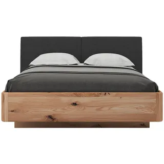 Valnatura Bett , Anthrazit, Eichefarben , Holz, Textil , Buche, Eiche , massiv , 160x200 cm , Schlafzimmer, Komplette Schlafzimmer und Serien, Schlafzimmerserien