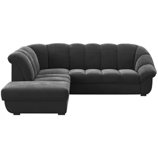 Welnova Ecksofa , Schwarz , Kunststoff , Ottomane links, L-Form , 260x222 cm , Bettkasten erhältlich, Stoffauswahl, seitenverkehrt erhältlich, Bettfunktion erhältlich, Rücken echt, Armteil links , Wohnzimmer, Sofas & Couches, Wohnlandschaften, Ecksofas mit Schlaffunktion