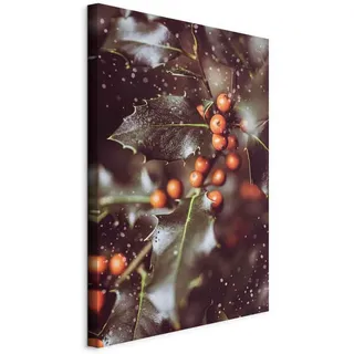 artgeist Leinwandbild , Rot, Dunkelgrün , Textil, Holzwerkstoff , rechteckig , 40x60x1.2 cm , Keilrahmen , Bilder & Rahmen, Bilder, Leinwandbilder