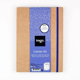 DRAEGER PARIS 1886 D.I.Y with Toga SU72 Notizbuch Tagebuch Bullet Journal Kraftpapier 15,5 x 21,5 x 1,5 cm