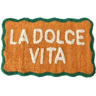 Teppich Vom Badezimmer 'La Süß Life' Baumwolle 50x81 CM Mehrfarbig