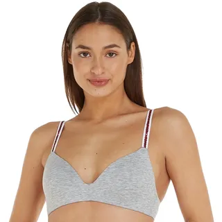 Tommy Hilfiger LIGHTLY LINED TRIANGLE BRA BHs Damen, Grau (Mid Grey Heather), 32A