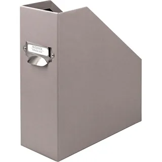 RÖSSLER SOHO Stehsammler A4 | Stehsammler Pappe aus stabilem Karton | Büro Organizer | Schreibtisch Organizer | Zeitschriftenhalter | 315 x 260 x 115 mm | 1 Stück | Farbe: Grau | Taupe