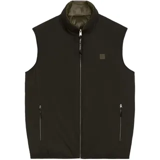 Marc O'Polo Herren Wendeweste Übergangsjacke wasserabweisend, Schwarz (Black), XL