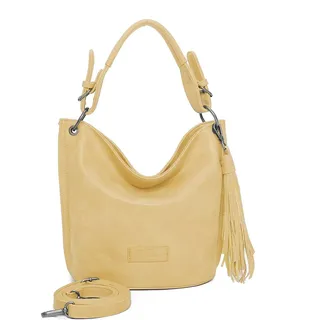 Fritzi aus Preußen Schultertasche Umhängetasche Vintage Fritzi31 Hobo Bag Fizz gelb - Gelb