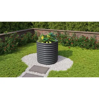 Hochbeet , Anthrazit , Metall , 82.1x85.8x82.1 cm , Gartenzubehör, Hochbeete