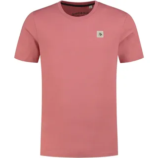 Scotch & Soda Herren Logo Badge T-Shirt, Weathered Pink, S