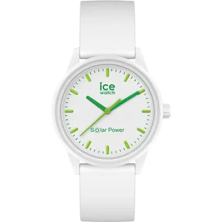 Ice-Watch - ICE solar power Nature - Weiße Herren/Unisexuhr mit Silikonarmband - 017762 (Medium)