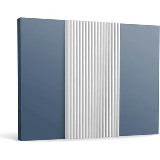 Orac 3D Wandpaneel Akustikpaneel Weiß 2 St. 260 x 1,3 x 25,5 cm