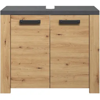 trendteam Follow in Artisan Eiche und 1 Einlegeboden - (BxHxT) 79 x 67 cm - moderne, schwarze Griffe - kratzfest