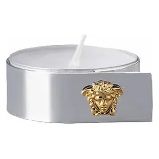 Rosenthal Versace Tischlicht Medusa Silver-Gold, Metall, 5 x 4 cm, 69201-321642-04794