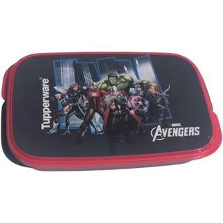 Tupperware to Go Lunchbox Clevere Pause 590ml mit Trennwand Eco+ Schule Brotdose mit Abteilung 590ml Marvel Avengers