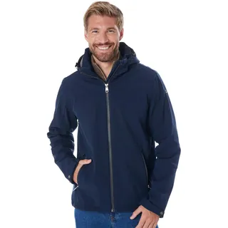 KILLTEC Herren Softshelljacke Softshelljacke mit abzippbarer Kapuze Softshelljacke wasserabweisend Herren Softshelljacke, dunkelnavy, M, 41114-000