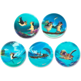 ergobag Schulranzen-Zubehör Klettie-Set Tropische Freunde - Bunt