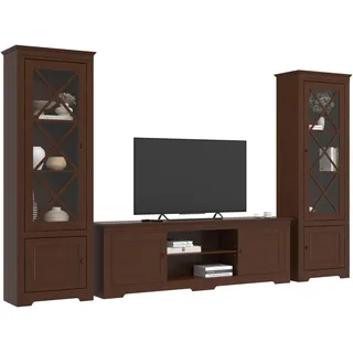 OTTO home Home affaire Wohnwand »Lisa« Set, 3 Stk. tlg., braun