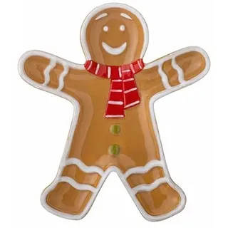Bloomingville Ginnie Teller Lebkuchenmännchen, L18xH2xB16 cm
