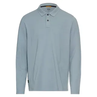 camel active Herren Polo Shirt mit Cooling Performance Steinblau, Menswear-M
