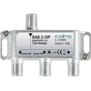 Axing BAB 2-10P Kabel-TV Abzweiger 2-fach 5 - 1218 MHz