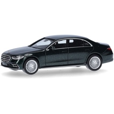 herpa Modellauto Mercedes-Benz S-Klasse,smaragdgrünmetallic, Miniatur im Maßstab 1:87, Sammlerstück, Made in Germany, Modell aus Kunststoff