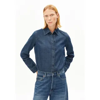 AURELAA JEANSBLUSE | Bio-Baumwoll-Mix - blau (M)