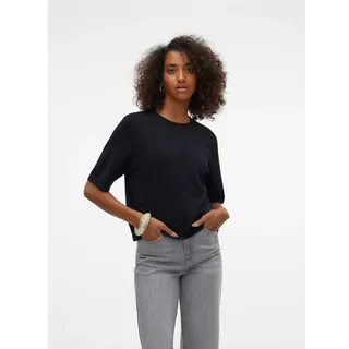 Vero Moda VMSILJE 2/4 O-NCK Oversize Pull Schwarz M