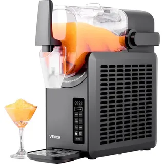 Vevor Slusheis Maschine Slushgerät Slushy Machine L, Frozen Drink Maker mit 5 voreingestellten Programmen, Margarita-Maschine mit Selbstreinigung, Frozen Margaritas, Frappés, Milchshake