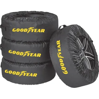 Goodyear Reifentasche aus 600D Polyester, UV Schutz, wasserabweisend, schwarz, Set 4-teilig