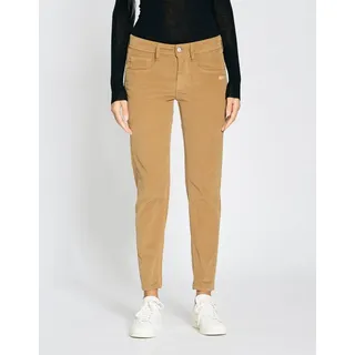 Gang Cordhose »94AMELIE CROPPED«, mit doppelter rechter Gesäßtasche, braun