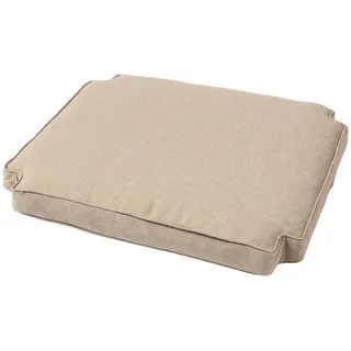 Gardenson Stuhlkissen , Sandfarben , Kunststoff , Füllung: Komfortschaum,Komfortschaum , 52x50x5 cm , pflegeleicht , Heimtextilien, Wohntextilien, Sitzkissen