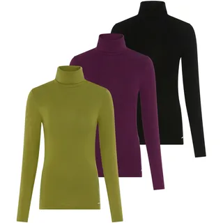 Laura Scott Longsleeve Packung, 3 Stk. das perfekte Basic mit Rollkragen - NEUE KOLLEKTION